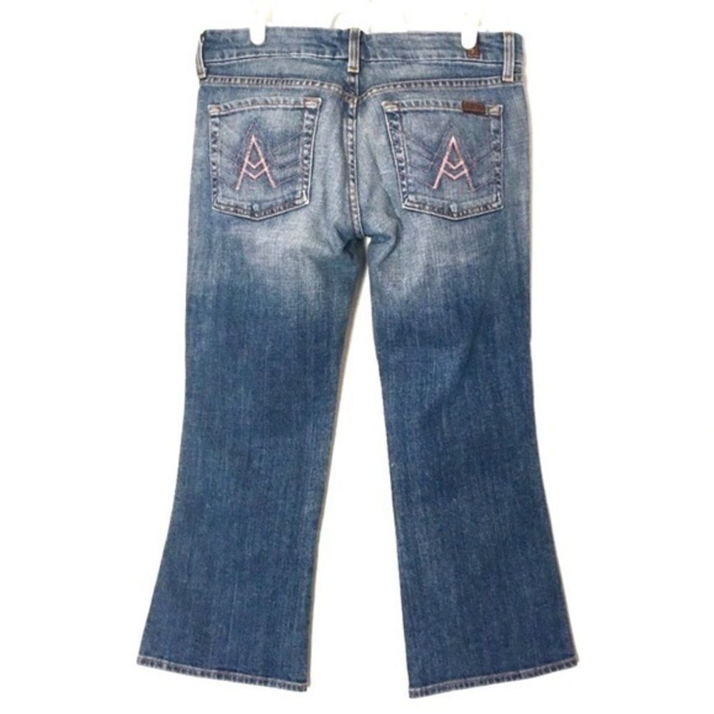 7 For All Mankind A Pocket Cropped Jeans Women’s Size 28 Measures 30x24